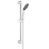 GROHE Vitalio Joy 110 Glijstangset - 60cm - ronde handdouche - 2 straalsoorten - gladde doucheslang - chroom/zwart 4357674