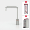 Quooker NL Nordic square kokendwaterkraan opbouw uitloop draaibaar met Pro3 reservoir & Cube reservoir RVS SW299713