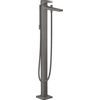 Hansgrohe Metropol afbouwdeel v. vrijstaande badkraan vloermontage met omstel met voorsprong vaste uitloop 23.5cm brushed black chroom SW297548
