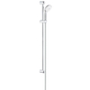 GROHE New Tempesta 100 Glijstangset - 90cm - ronde handdouche - 3 straalsoorten - gladde doucheslang - chroom/wit SW108116