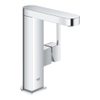GROHE Plus waterbesparende wastafelkraan M-size met gladdy body en push open waste chroom SW296762