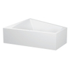 Duravit Paiova bad acryl afgeschuind 180x140x46cm links met aangevormd paneel en frame wit 0280234