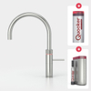 Quooker NL Fusion round kokendwaterkraan opbouw uitloop draaibaar met Pro3 reservoir & Cube reservoir RVS SW299708