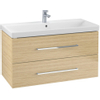 Villeroy & Boch Avento wastafelonderkast 97.6x51.4cm 2 lades Nordic oak SW479510