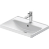 Duravit D-Neo inbouwwastafel 60x44x17cm 1 kraangat rechthoek Keramiek Wit SW640396