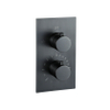 FortiFura Calvi thermostatische inbouwkraan 2 functies met inbouwdeel Gun Metal PVD SW721170