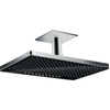 Hansgrohe Rainmaker select 460 2jet hoofddouche plafonduitvoering zwart glas chroom SW100004