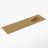 Mondiaz LEX Fontein - 110x30x0.9cm - wasbak Rechts - zonder kraangaten - voor toiletmeubel - Solid surface - Oro SW1026012