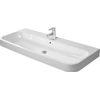 Duravit HappyD 2 meubelwastafel met overloop met 1 kraangat 120x50.5cm met wondergliss wit SW54316