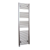 Sanicare Elektrische Design Radiator - 172 x 45 cm - 920 Watt - thermostaat chroom linksonder - inox look SW890913