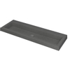 INK Dock wastafel - 120x40x6cm - 1 wasbak - 0 kraangaten - Quartz grijs SW68562