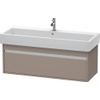 Duravit Ketho Wastafelonderkast 115x44x41cm 1 lade Standaard greep met softclose spaanplaat Basalt Mat 0280173