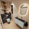 MONDIAZ TURE-DLUX 80cm toiletmeubel Greey. EDEN wastafel Lava positie rechts. Zonder kraangat. SW1103847