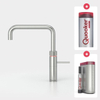 Quooker NL Fusion square kokendwaterkraan opbouw uitloop draaibaar met Combi reservoir & Cube reservoir RVS SW299729