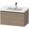 Duravit D-Neo wastafelonderkast 78.4x44x45.2cm 1 lade met softclose Eiken (terra) Mat SW640629