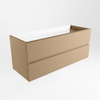 Mondiaz VICA wastafelonderkast - 120x45x50cm - 2 lades - uitsparing links en rechts - softclose - Oro SW1016534