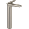 Villeroy & Boch Antao Eengreeps wastafelkraan - verhoogd - met Push-Open afvoergarnituur - Matt Brushed Nickel (RVS) SW974199