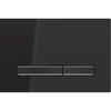 Geberit Sigma50 bedieningsplaat - 2-toets spoeling - vierkant - zwartchroom/zwart SW420201