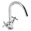 Plieger Cross 1-gats keukenkraan met draaibare uitloop met kruisgrepen chroom SW243343
