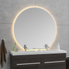 Wiesbaden Tramonto spiegel rond met LED, dimbaar en spiegelverwarming 120 x 112 x 0,3 cm SW962859