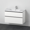 Duravit D-Neo meubelset m. wastafelonderbouwkast m. 2 laden m. softclose 100x20x48cm incl. wastafel wit mat SW641973