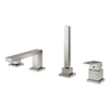 GROHE Eurocube afbouwdeel v. 4-gats badrandkraan supersteel SW523596