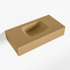 Mondiaz LEX Fontein - 60x30x12cm - wasbak midden - zonder kraangaten - solid surface - Oro SW1026074