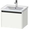 Duravit Ketho 2 wastafelonderbouwkast met 1 lade 58.4x45.5x44cm met greep antraciet wit mat SW772895
