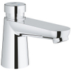 GROHE Euroeco Cosmopolitan S waterbesparende wastafelkraan zelfsluitend 44593 blauw/rood chroom 0441903