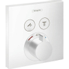 Hansgrohe ShowerSelect afbouwdeel v. inbouwkraan thermostatisch v. 2 douchefuncties m. start/stop-kraan mat wit SW297640
