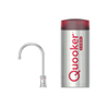 Quooker Classic Nordic Round kokendwaterkraan - draaibare uitloop - Combi+ reservoir - Warm / kokend water - Chroom SW299676