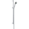 Hansgrohe Crometta 85 Unica glijstangset 65cm inclusief Crometta 85 Green handdouche chroom 0451036