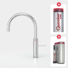 Quooker NL Fusion round kokendwaterkraan opbouw uitloop draaibaar met Combi reservoir & Cube reservoir Chroom SW299774