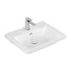 Villeroy & boch Subway 3.0 meubelwastafel 60x47cm 1 kraangat met overloop wit SW641558