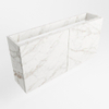Mondiaz FOWY fonteinonderkast - 100x22x50cm - 2 deuren - push to open - softclose - Carrara SW1016895