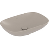 Villeroy & Boch Loop & friends opzetwastafel 56x38cm rechth zonder overloop CeramicPlus almond SW644142