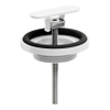 Clou Flush afvoerplug en sifon aansluiting wit mat SW445745