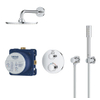 GROHE Grohtherm Perfect Regendoucheset - hoofdddouche 21cm - 2 functies - handdouche staaf - chroom SW236926