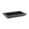 Forzalaqua Nova wastafel 60.5x51.5x9.5cm Rechthoek 1 kraangat Natuursteen Graniet gezoet & gefrijnd SW647660