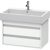 Duravit Ketho Wastafelonderkast 75x44x48cm Standaard greep met softclose spaanplaat wit Mat 0280184