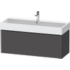 Duravit D-Neo wastafelonderkast 118.4x44x44.2cm 1 lade Grafiet Mat SW640783