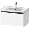 Duravit Ketho 2 wastafelonderbouwkast met 1 lade 78.4x45.5x44cm met greep antraciet wit mat SW772903