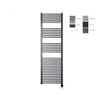 Sanicare electrische design radiator 172 x 60 cm. Gun metal met thermostaat zwart (linksonder) SW1000712
