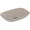 Villeroy & Boch Loop & Friends Opzetwastafel - 62 x 42 x 12 cm - Almond CeramicPlus - met overloop SW644139