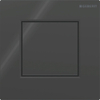 Geberit type 01 urinioir bedieningsplaat - pneumatisch - vierkant - Gitzwart RAL 9005 SW1237049