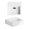 Clou Flush Fontein - 28x27x9cm - voorbewerkt kraangat - met afvoerplug - glans wit SW9343
