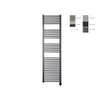 Sanicare electrische design radiator 172 x 45 cm. Gun metal met thermostaat zwart (rechtsonder) SW1000689