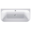 Duravit HappyD.2 bad acryl half vrijstaand 180x80x46cm met paneel wit SW68393