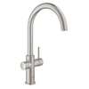 GROHE Red Keukenkraan - hoog - 3 in 1 - c uitloop - l size boiler - supersteel geborsteld SW108061