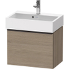 Duravit D-Neo wastafelonderkast 58.4x44x37.2cm 1 lade met softclose Eiken (terra) Mat SW640721